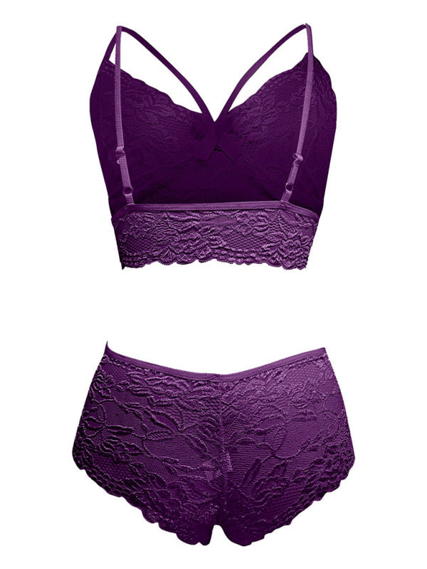 European and American sexy lingerie set with lace