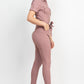 Collared Waist-tie Buttoned Jumpsuit