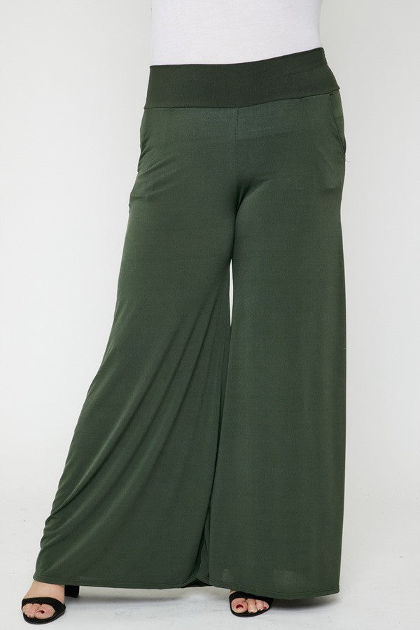 High waist palazzo pants