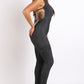 Cargo pocket halter jumpsuit