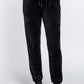 Waist Elastic Velour Long Jogger Pants