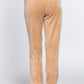 Waist Elastic Velour Long Jogger Pants