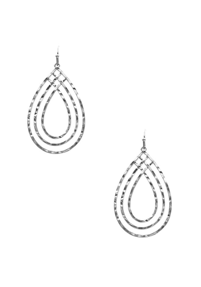 Metal Teardrop Dangle Earring