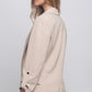 Woven Solid 3/4 Sleeve Blazer