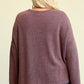 Novelty Knit And Solid Knit Mixed Loose Top