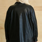 Faux Leather Button Down Shacket With Side Pockets