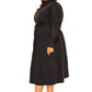 Puff Sleeve Trench Jacket Dress