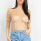 Floral Lace Corset Keyhole Bodysuit