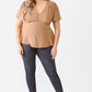 Plus Tie Detail Flare Top