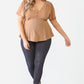 Plus Tie Detail Flare Top