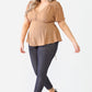 Plus Tie Detail Flare Top