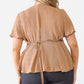 Plus Tie Detail Flare Top