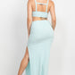 Cutouts Side Slit Maxi Dress