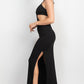 Cutouts Side Slit Maxi Dress