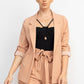 Roll-up Quarter Sleeve Jacket