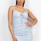 Front Ruched Mini Dress