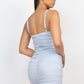 Front Ruched Mini Dress
