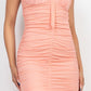 Front Ruched Mini Dress