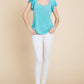French Terry Solid Casual Top
