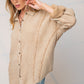 Mineral Washed Cotton Gauze Shirt