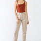 Viscose Blend Sleeveless Square Neck Bodysuit