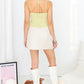 Light Green U-ring Detail Strappy Sleeveless Top