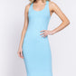 Racerback Sleeveless Midi Dress