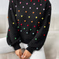 Women's Color Beaded Women's Knitwear Women's Fashion Sweater