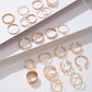 New niche design butterfly 8-character open ring set cross love pearl 23-piece ring