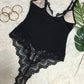 Women's Sling Lace Stitching Sexy Bodysuit Erotic Lingerie