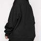 Women’s Solid Color Relaxed Zip Kangaroo Front Pocket Sweatshirt Pullover