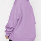Women’s Solid Color Relaxed Zip Kangaroo Front Pocket Sweatshirt Pullover