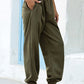 Women's Solid Color Sport Elastic Waistband Jogger