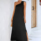 New Sexy Elegant Slanted Shoulder Strap Dress