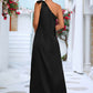New Sexy Elegant Slanted Shoulder Strap Dress