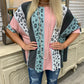 Printed half-sleeve loose casual pullover top