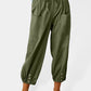 Women's Solid Color Parachute Cargo Pants