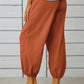 Women's Solid Color Parachute Cargo Pants