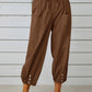Women's Solid Color Parachute Cargo Pants