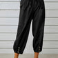 Women's Solid Color Parachute Cargo Pants