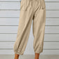 Women's Solid Color Parachute Cargo Pants