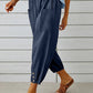 Women's Solid Color Parachute Cargo Pants