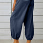 Women's Solid Color Parachute Cargo Pants