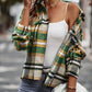 New plaid long-sleeved top temperament casual shirt jacket