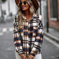 New plaid long-sleeved top temperament casual shirt jacket