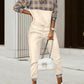 Printed long-sleeved trousers set High-quality sweater set