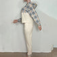 Printed long-sleeved trousers set High-quality sweater set