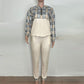 Printed long-sleeved trousers set High-quality sweater set