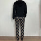 Printed long-sleeved trousers set High-quality sweater set