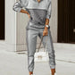 Printed long-sleeved trousers set High-quality sweater set